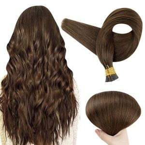 22” Remy Hair extensions I Tip Dark Brown Brown